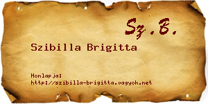 Szibilla Brigitta névjegykártya